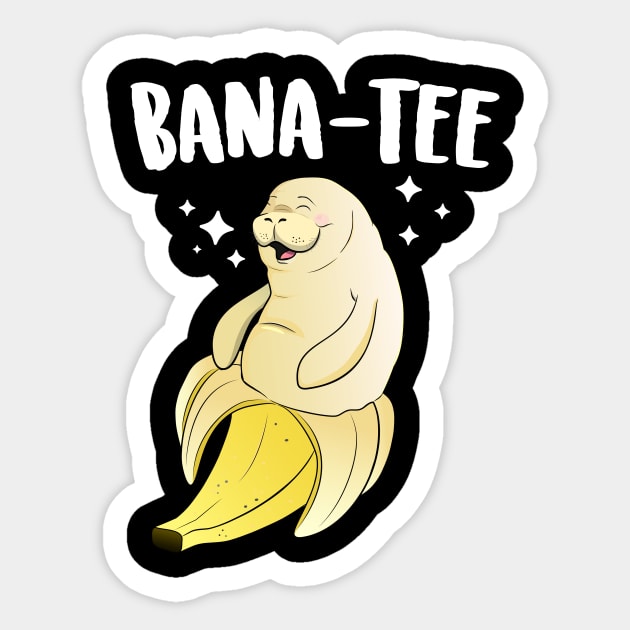 Bana-Tee Banana Manatee Sticker by Eugenex